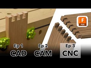 Ep 3: CNC Dovetail Joinery - How to cut them on a CNC router!