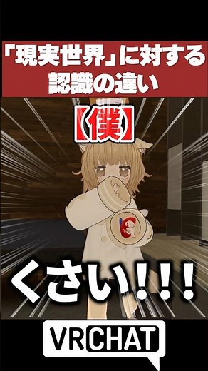 「現実世界」に対する認識の違い【VRChatあるある】