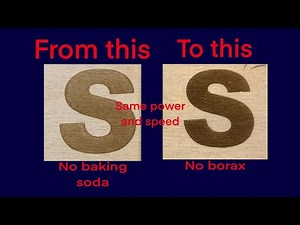 Laser Engrave Darker designs without extra power, Baking Soda or Borax