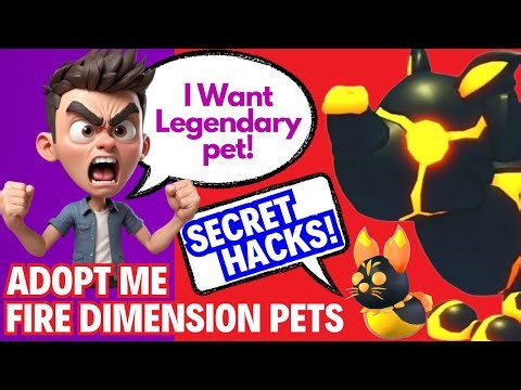 How To Get Legendary Fire Pet? How to use Bait & Lure in Adopt Me? Fire Dimension Update 2024 Roblox