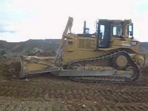 Caterpillar D7R Series 2 with angle dozer