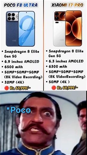 Poco F8 Ultra Can Beat Xiaomi 17 Pro #shorts #techreview #scifialpha #smartphone #duet