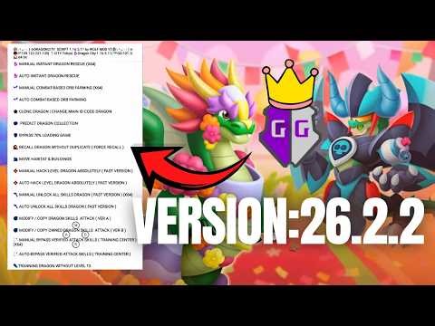 SCRIPT DRAGON CITY VERSION 26.2.2 | REVIEW SKIP TIME BATTLE HERIOC RACE,MAZE ISLANDS,..