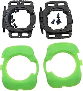 1 Pair Quick Release Cycling Shoes Cleats Self-Locking Pedal Aerodynamic for Wahoo for SpeedPlay for Zero (Green)