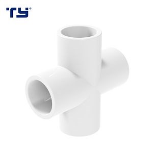 [Hot Item] PVC Pipe Fittings ASTM Sch40 Cross Tee for Water Supply Plastic Fitting Manufacture