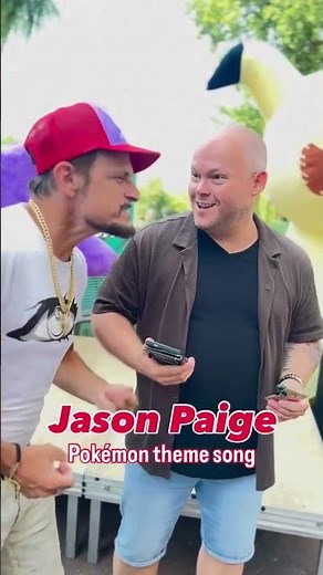 Pokémon theme song is worldwide ⚡️🎤#pokemon #jasonpaige #viral