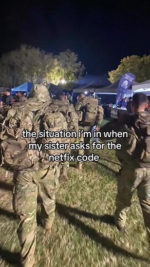 Funny Army Moment When Sister Asks for Netflix Code
