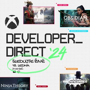 158K views · 92 reactions | Sledujte 18. ledna živě Developer_Direct pro novinky o očekávaných hrách přímo od jejích vývojářů: https://xbx.lv/3NVp4Hi | #DeveloperDirect | Xbox CZ | Facebook