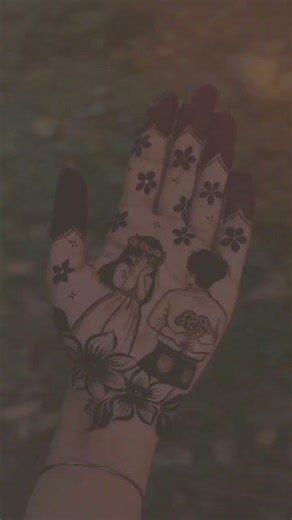 cute couple mehendi design ❤️🫂 elegant latest mehendi design for brides and married girls🤩