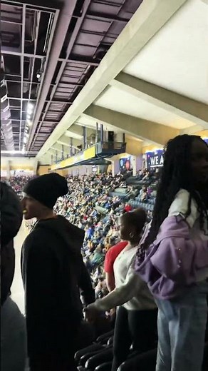 This hockey game was lit