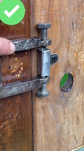 Simple idea with making gate latch locking #doorlatch | Share knowledge with me