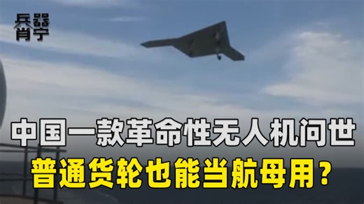 货轮瞬变“航母”！中国一款革命性无人机问世，海上起降不用跑道_腾讯新闻