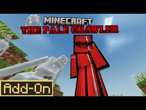 THE NEWEST HORROR MOD 😱 THE PALE CRAWLER 💀 FOR MINECRAFT BEDROCK OFFICIAL MOD 🐧#minecraft