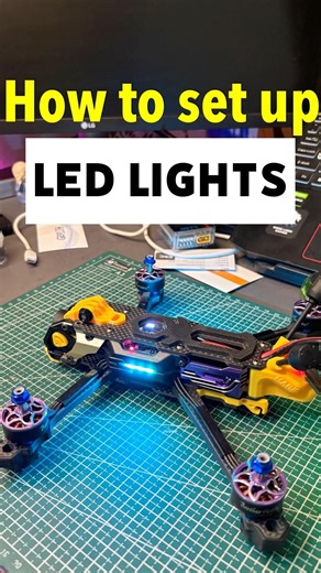 How to set up fpv drone led lights in betaflight | Betaflight configurator led set up | #fpvdrone