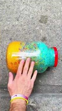 bottle breaking short video #reels #satisfying #toys #experiment