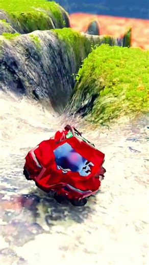 Cars vs Giant Lava Pit - BeamNG.drive #066 #beamng #shorts #beamngdrive #car #usa #viral #india