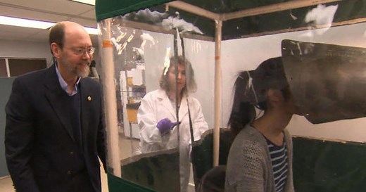 Device collects, analyzes how breath transmits flu virus