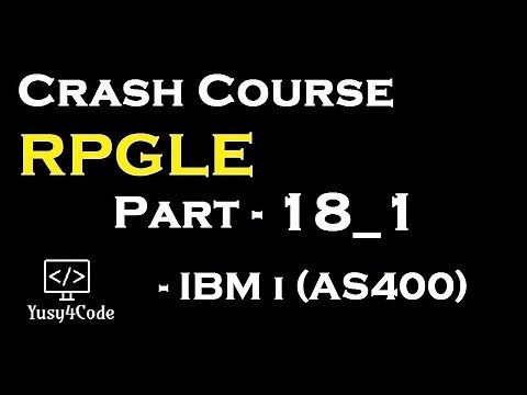 Crash Course RPGLE - Part 18_1 | Mini Project Screen Design | yusy4code