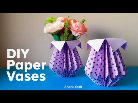 DIY Paper Flower Vase | Handmade Flower Vase | How To Make a Flower Vase at Home