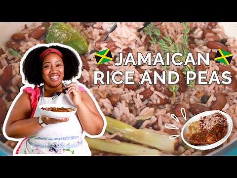 Jamaican Rice and Peas (the REAL way) + How to Make Coconut Milk