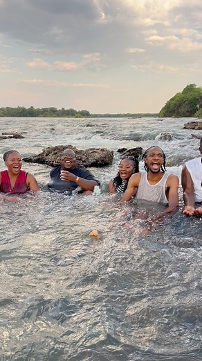 Having soft life pa ka mini Devil’s Pool in Sioma! 😅 #Sioma_Camp_Tour | Livingstone Times