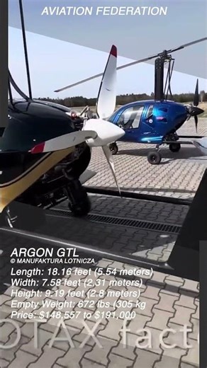 Argon GTL | Modern Two‑Seat Performance Gyroplane