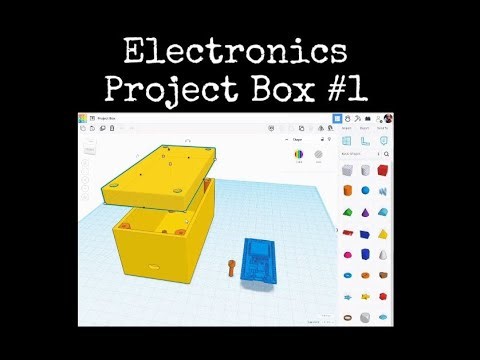 TinkerCAD Tips! Electronics Project Box 1. #tinkercad #caddesign #3dprintable #3dprinting