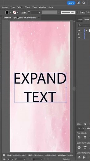 How to Expand Text in Adobe Illustrator
