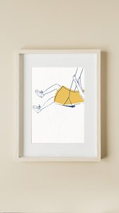 Girl on Swing, Art Print, Girl Room Décor, Modern Wall Art, Digital Download - Etsy
