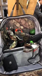 The CamelBak Trophy TS pack folds into a tree stand work shelf! Break-Up Country | #itsanobsession We’re proud to be America’s #1 Camouflage and the Official Camouflage of The Quality Deer Management Association! | Mossy Oak