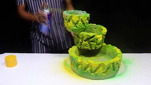 304K views · 649 shares | How to make amazing Colourfull cement waterfall fountain idea | DIY & Crafts | Facebook