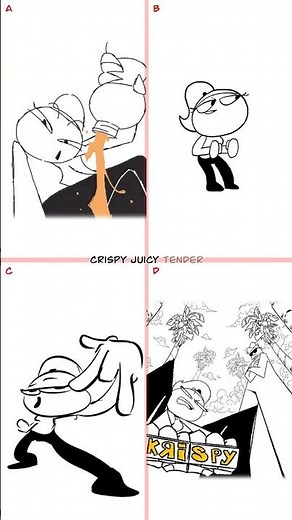 Crispy Juicy Tender 😳 ALL VERSIONS (Animation Meme) #shorts
