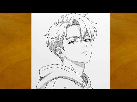 How to Draw a Cool Anime Boy Step by Step | Easy Pencil Sketch Tutorial