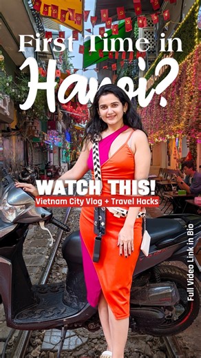 Esha India | Travel & Lifestyle on Instagram: "Everything you need to know about Vietnam is now at your fingertips. Head to the link in my bio for a detailed video, which will make your planning easier for all of Vietnam. In this video, I am covering the city tour of Hanoi, which includes the famous train Street, mausoleum and more! #trainstreethanoi🇻🇳 #bestindiantravelinfluencer #besthyderabadfashionblogger #besthyderabadtravelblogger #placestovistinhanoi #vietnamvlog"