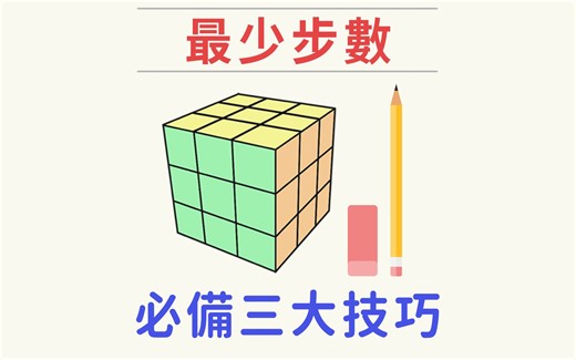 FMC 最少步教程#1 三大必備技巧！ | 一小時學盲解 魔方教學