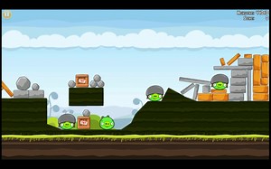 [愤怒的小鸟-36]这关本来可以只用一只鸟通关，可惜我运气有点差。