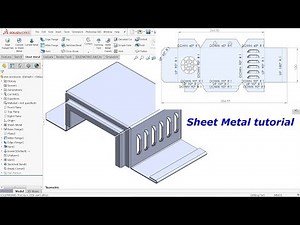 Solidworks Sheet metal tutorial Electrical enclosure