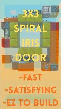 Most Satisfying 3x3 Iris Door Tutorial (Bedrock)