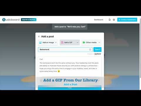 How to Add a Post to a Kudoboard