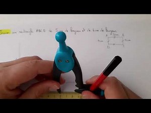 Tracer un rectangle avec un compas