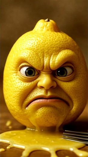 Angry Lemon Stabbed by a Fork | lemon 🍋 Funny Food Animation
