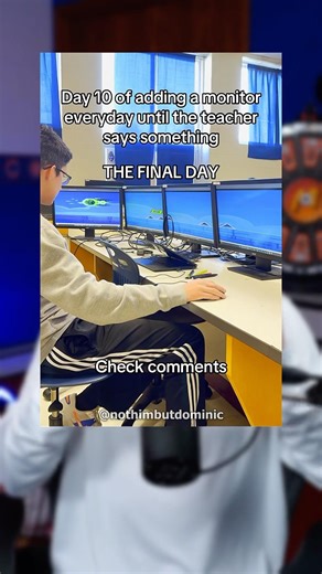 Adding a Monitor Until The Teacher Says Something 😂