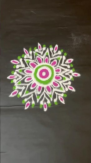 Simple Freehand Rangoli for Beginners ✨
