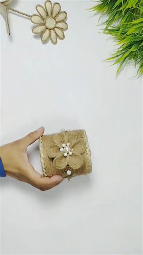 How to Upcycle a Plastic Container into a Rustic Jute Pot DIY #viralshort #goviral #ytshorts