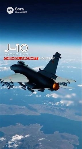 中国国産戦闘機 J-10 西側諸国ではヴィゴラス・ドラゴンと呼ばれ、NATOコードネームは「ファイアバード」
