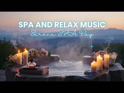 💙 Steamy Ocean View Hot Tub Spa & Relax Music | 3 Hours Sunset Ambience | Serene SPA Day 🌿