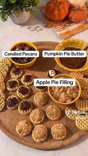 DIY Eggo Mini Pie Board for Thanksgiving Desserts
