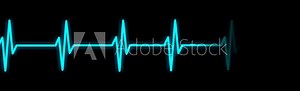 Animated EKG heart beat, heart rate EKG monitor display animation Stock Video