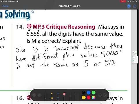 Lesson 1-2 Place Value Relationships EnVision Math Grade 4