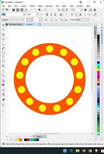 Fill Circle in coreldraw Tips and tricks
